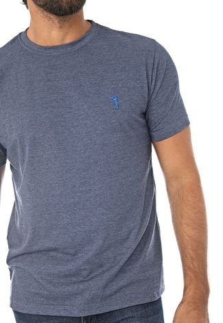Camiseta Aleatory Lisa Azul-marinho