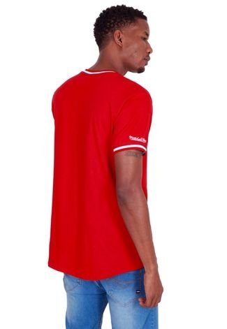 Camiseta Mitchell & Ness Estampada NFL Especial New York Giants Vermelha