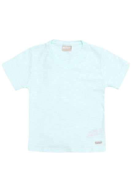 Camiseta Milon Menino Liso Azul - Marca Milon