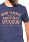 Camiseta Triton Born To Make Azul - Marca Triton