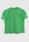 Camiseta Colcci Fun Infantil Recortes Verde - Marca Colcci Fun