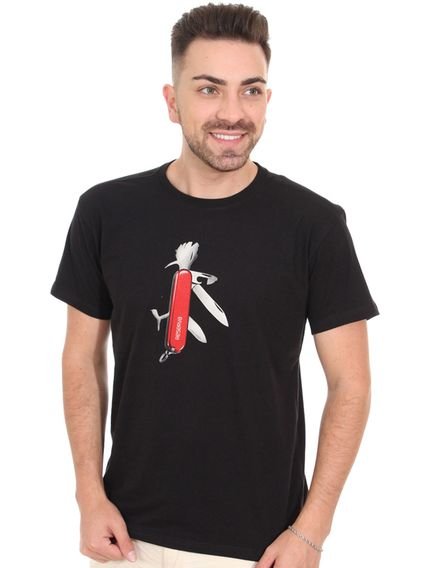 Camiseta Reserva Masculina Swiss Knife Woodpecker Preta - Marca Reserva