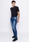 Calça Reta Masculina em Jeans Azul - Henrique - Marca Unak