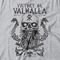 Camiseta Feminina Viking Skull - Mescla Cinza - Marca Studio Geek 