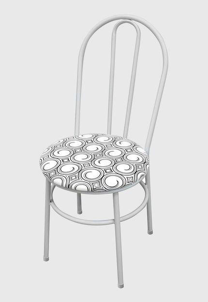 Cadeira Milla branco/espiral AçoMix - Marca Açomix
