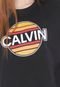 Camiseta Calvin Klein Jeans Cropped Sunny Preta - Marca Calvin Klein Jeans