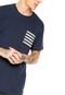 Camiseta Element Stripe Declo Azul - Marca Element