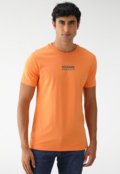 Camiseta Tommy Hilfiger Reta Columbus Ave. NY Laranja - Marca Tommy Hilfiger