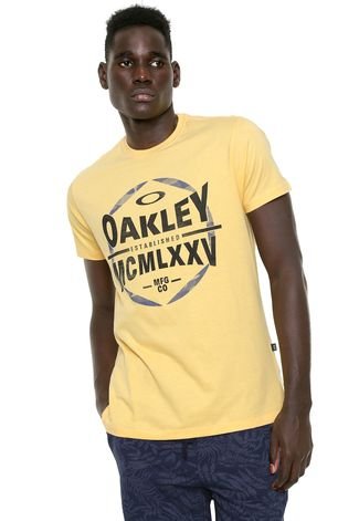 Camiseta Oakley Estampada Amarela