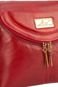 Bolsa tiracolo de couro liso Tereza Vermelho - Marca Andrea Vinci