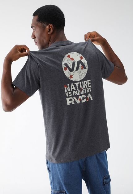 Camiseta RVCA Reta Estampa Grafite - Marca RVCA