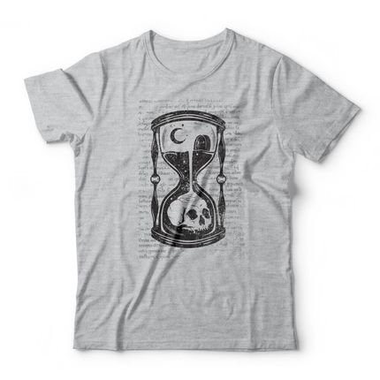 Camiseta Time Is Up - Mescla Cinza - Marca Studio Geek 