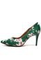 Scarpin Thelure Floral Verde - Marca Thelure