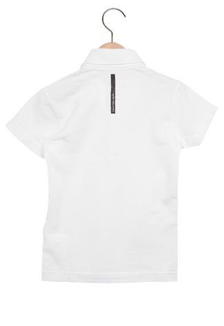 Camisa Polo Calvin Klein Kids Menino Branco