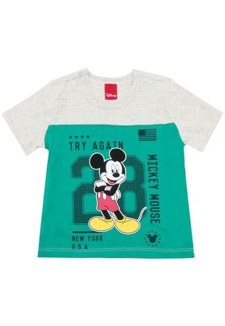 Camiseta Disney Menino Mickey Verde