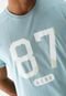 Camiseta Aeropostale Reta Estampada Azul - Marca Aeropostale