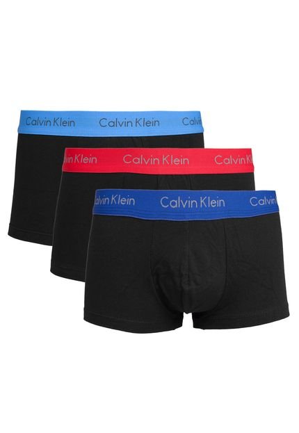 Kit 3 Cuecas Calvin Klein Boxer Algodão Preta - Marca Calvin Klein Underwear