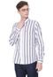 Camisa Tommy Jeans Reta Listrada Off-white/Cinza - Marca Tommy Jeans