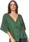 Blusa Colcci Transpassada Verde - Marca Colcci