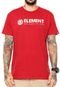 Camiseta Element Lettering Vermelha - Marca Element