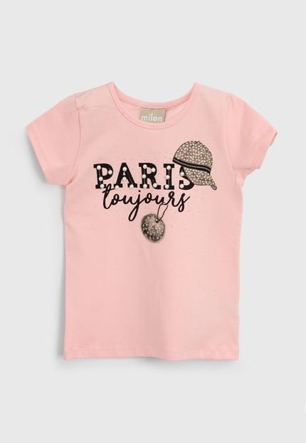 Blusa Milon Infantil Paris Rosa - Marca Milon