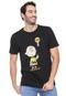 Camiseta Snoopy Estampada Preta - Marca Snoopy
