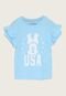 Camiseta Infantil GAP Minnie Azul - Marca GAP