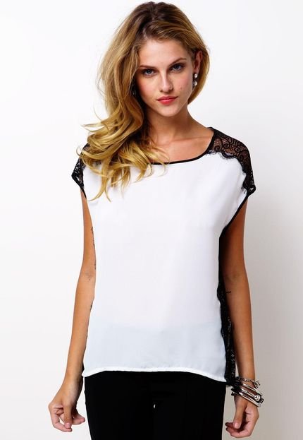Blusa Shoulder Delicaste Branca - Marca Shoulder