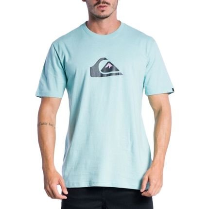 Camiseta Quiksilver Comp Logo Colors SM24 Azul Claro - Marca Quiksilver