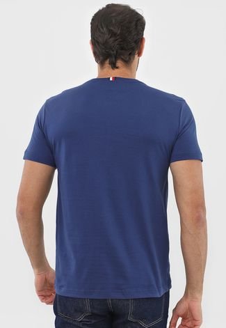 Camiseta Tommy Hilfiger Lettering Azul-Marinho