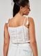 Cropped Off-White Em Broderie - Marca Youcom