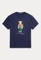 Camiseta Polo Ralph Lauren Reta Logo Azul-Marinho - Marca Polo Ralph Lauren