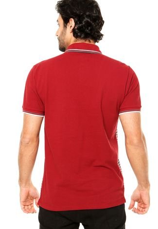 Camisa Polo Forum Triângulos Vermelha