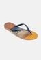 Chinelo Tropical Brasil Estampado Slim Azul Marinho com Areia - Marca Tropical Brasil