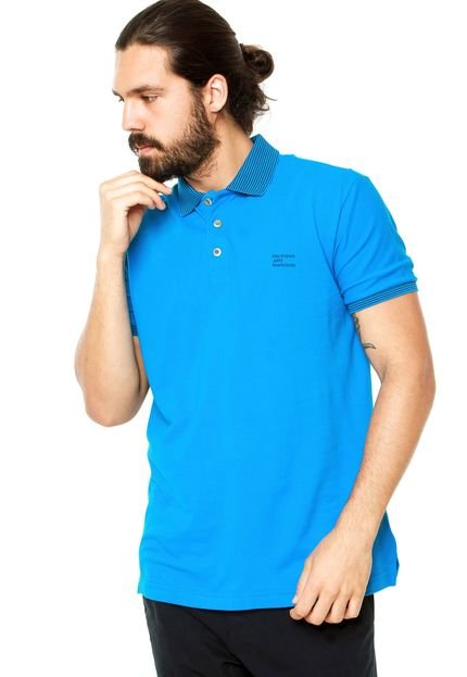 Camisa Polo Ellus Listrado Azul - Marca Ellus