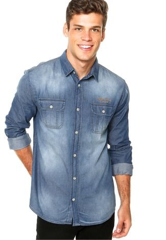 Camisa Jeans Triton Celso Azul