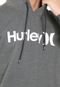 Moletom Flanelado Fechado Hurley Logo Cinza - Marca Hurley