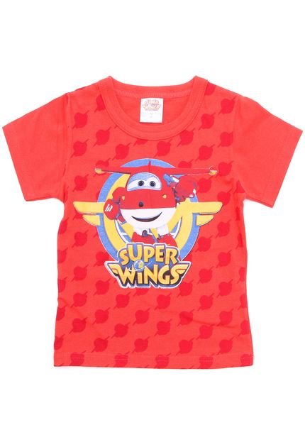 Camiseta Marlan Menino Super Wings Vermelha - Marca Marlan