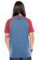 Camiseta Hang Loose Water Azul/Vermelha - Marca Hang Loose