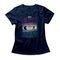 Camiseta Feminina Be Kind Rewind - Azul Marinho - Marca Studio Geek 