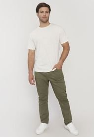 Pantalón Hombre Slim Fit 5 Pocket Verde Liso Corona