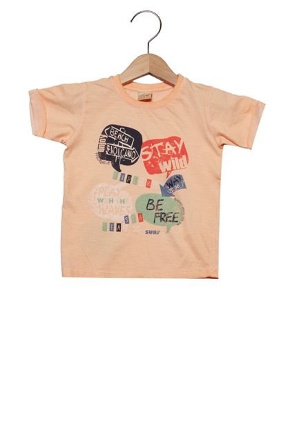Camiseta Manga Curta Have Fun Infantil Explore Coral - Marca Have Fun