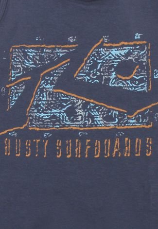 Camiseta Rusty Menino Estampa Frontal Azul Marinho