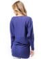 Blusa Mulher Elástica Assimétrico Azul - Marca Mulher Elastica