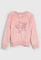 Blusa de Moletom Malwee Liberta Infantil Pelos Rosa - Marca Malwee liberta