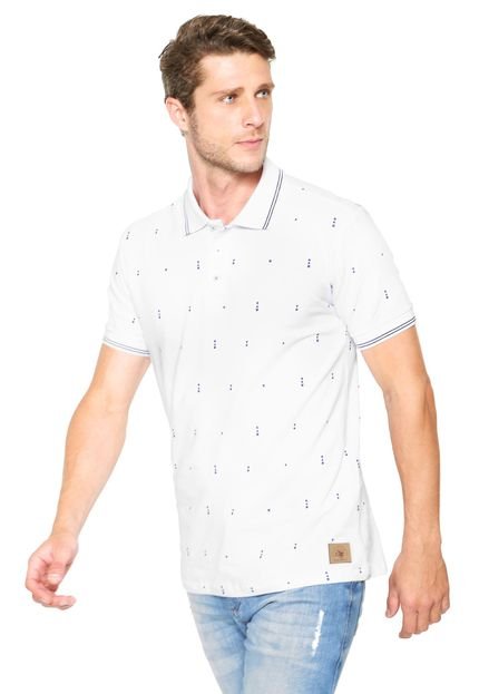 Camisa Polo Colcci Estampada Branca - Marca Colcci