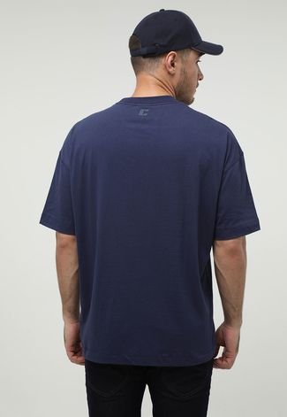 Camiseta Colcci Oversized Azul-Marinho
