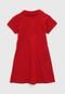 Vestido Polo Elian Infantil Liso Vermelho - Marca Elian