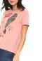 Camiseta Colcci Summer Rock Rosa - Marca Colcci