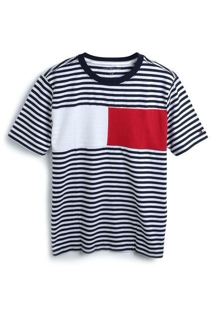 Camiseta Tommy Hilfiger Kids Menino Listrada Preta - Marca Tommy Hilfiger Kids